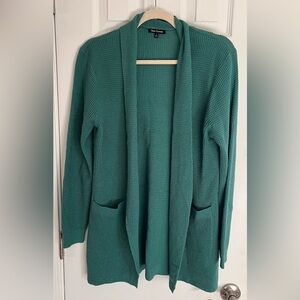 Pink Clover Teal Cardigan Sweater